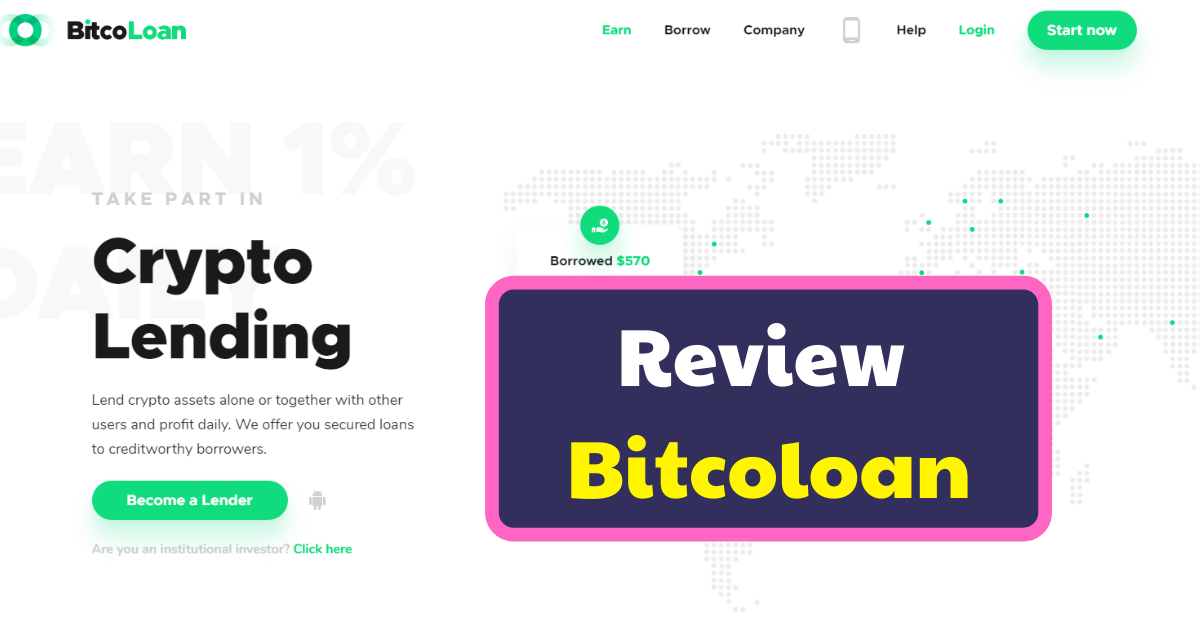Review BitcoLoan - Electronic money loan project with interest of 1.14% daily